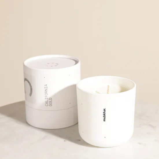 Mubkhar California Gold Scented Candle | Soft Horizon Flower