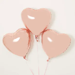 Rose Gold Hearts Balloons Rose Gold Hearts Balloons