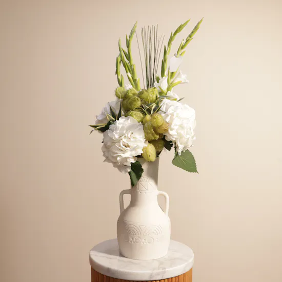 Hydrangea & Gladiolus | Keramos Studio Vase