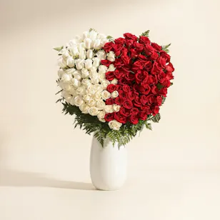 Heart of Love Rose Vase