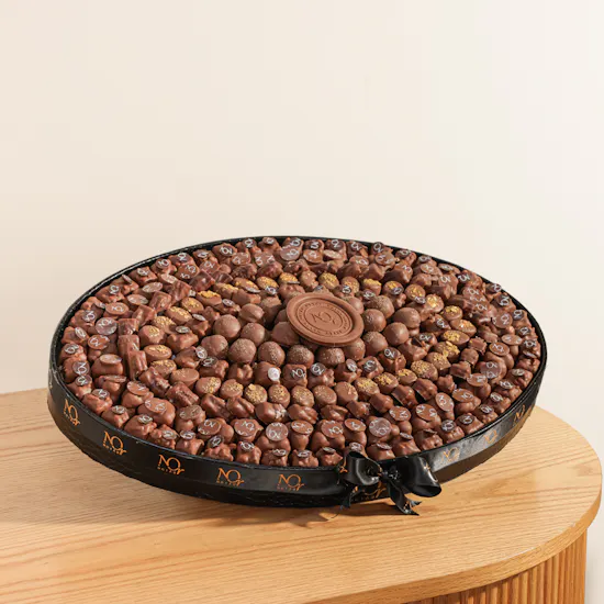 Nor Noyau Chocolates Bologna Black Leather Tray