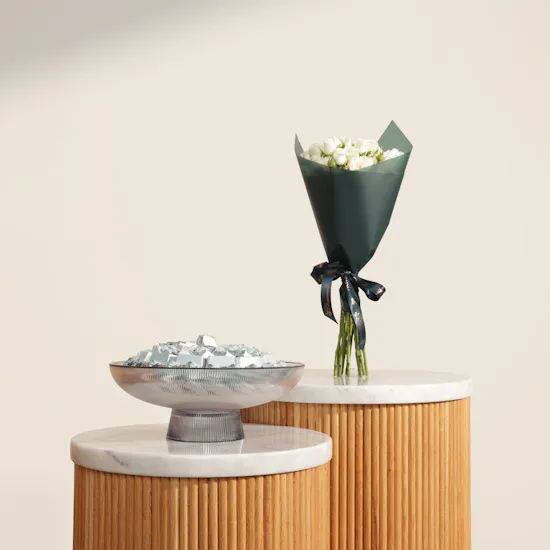 Anoosh It's A Boy Luxurious Chocolate Tray | Stunning Flowers Bouquet