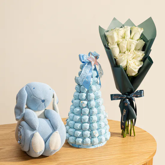 Welcome Little Prince Gift Set | Delicate Flowers