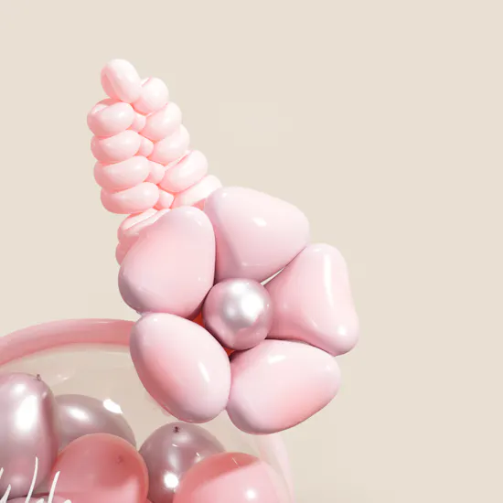 Balloonizer Welcome Baby Girl Balloons Set