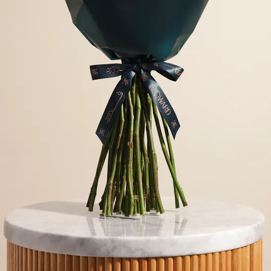 Orange Roses Bouquet | 35 Flowers