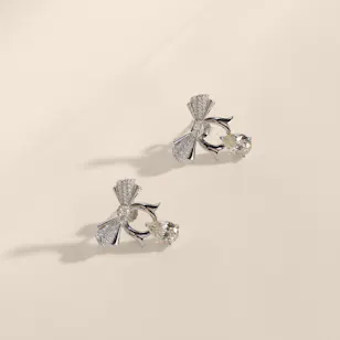 Floward Yellow Reverie Silver Women's Earrings