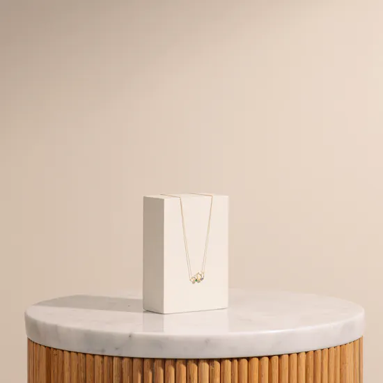 Siran by Iram Connected Gold Circles Necklace