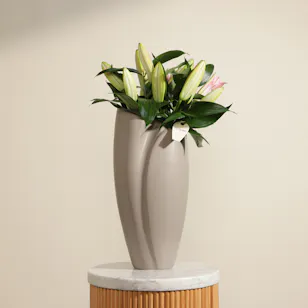 Whispering Pink Lily Vase Whispering Pink Lily Vase