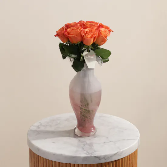 Sunny Grace Roses Vase