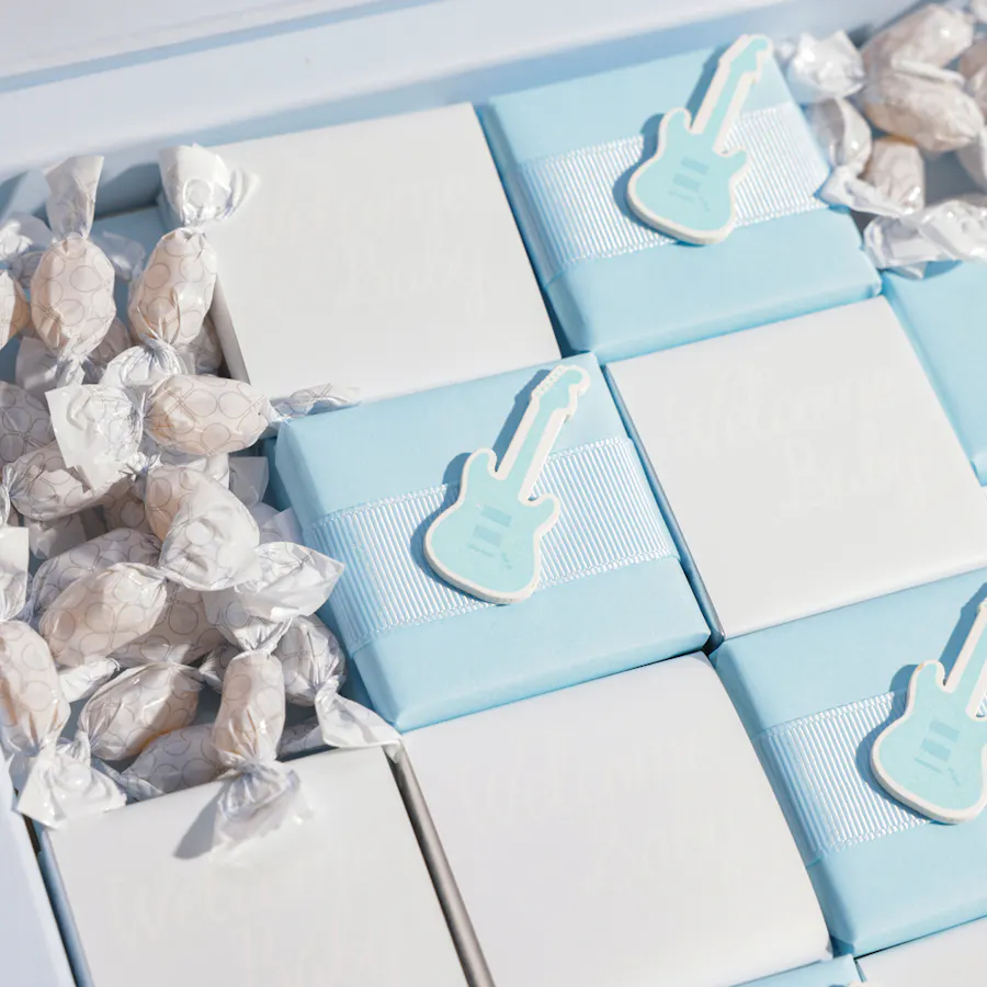 Patchi Blue Baby with Star Cover Large Chocolate Box 3