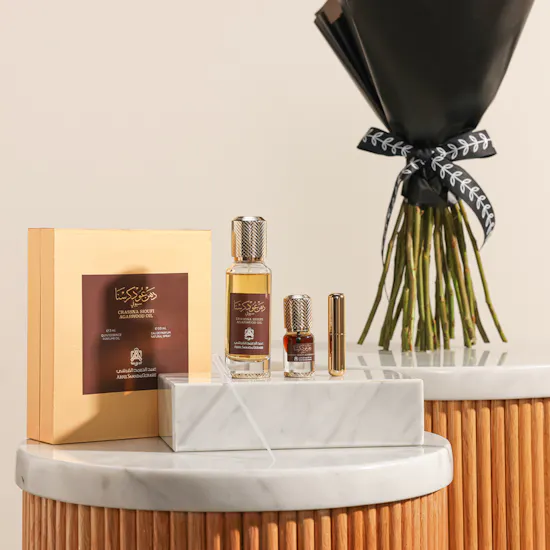 Abdul Samad Al Qurashi Crassna Sioufi Agarwood Oil Set | Graduation Flower Bouquet