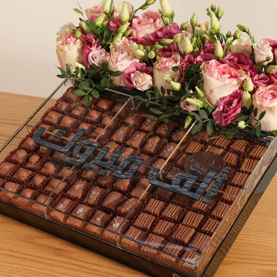 Rhône Congratulations Chocolate Tray | Elegant Flowers