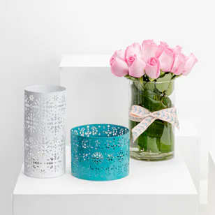 Candle Connection Lantern Set | Rose Vase