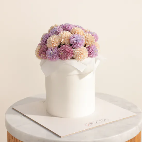 B Social Flowers Cake