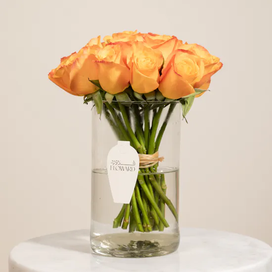 Orange Roses | Flowers Vase