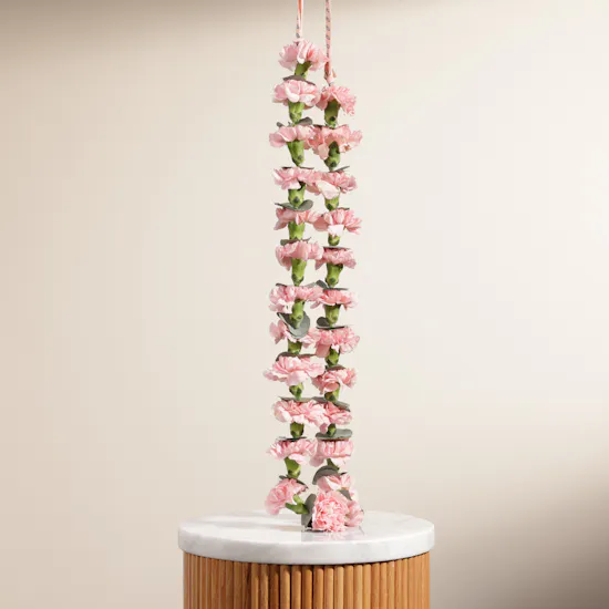 Pink Carnation Graduation Necklace