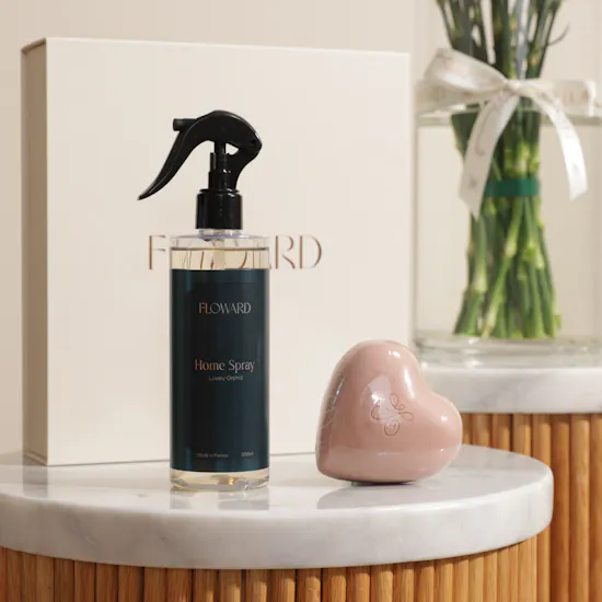 Floward Home Spray and Heart Soap Gift Set | Congratulations Flower