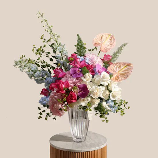 Rogaska Oceania Crystal Flowers Vase