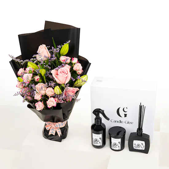 Candle Glee Home Fragrances Black Opium Scent | Pink Blooms