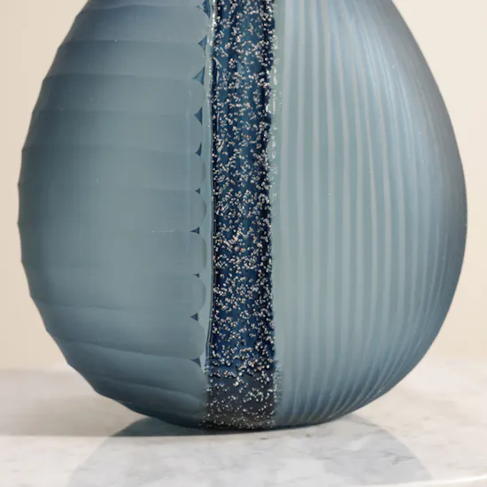 Floward Blue Split Glass Vase