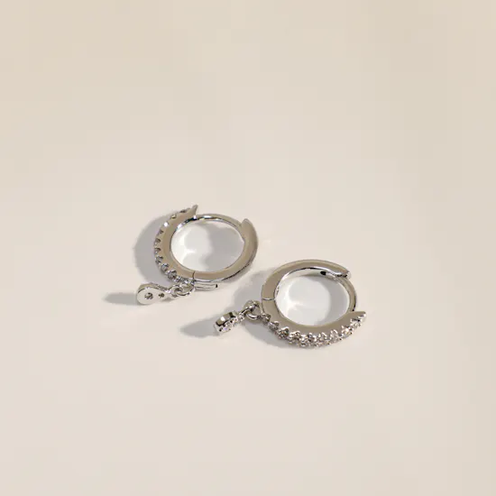 Alvira Teardrop White Gold Plated Jewelry Set
