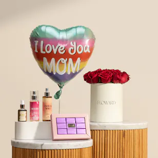 Soul and More Unique Women Set | Passionelle Chocolate Box and Lovely Flowers 