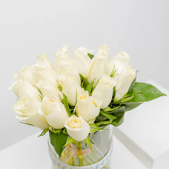 Patchi Tin Chocolate Box | White Roses Vase