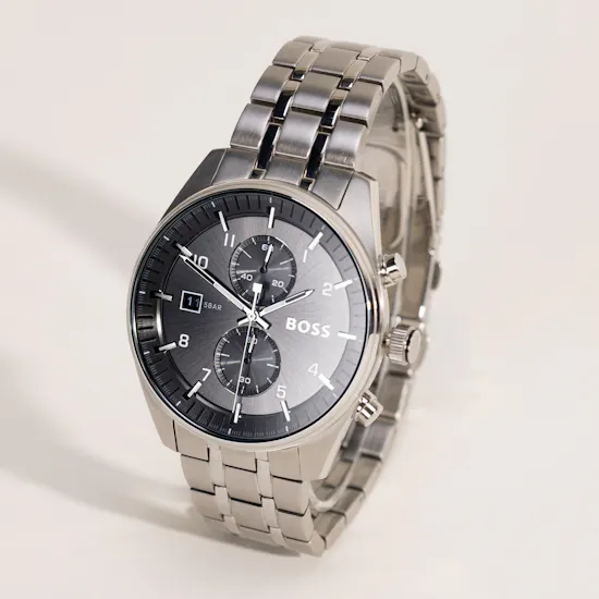 Hugo Boss Skytraveller Silver Men’s Watch