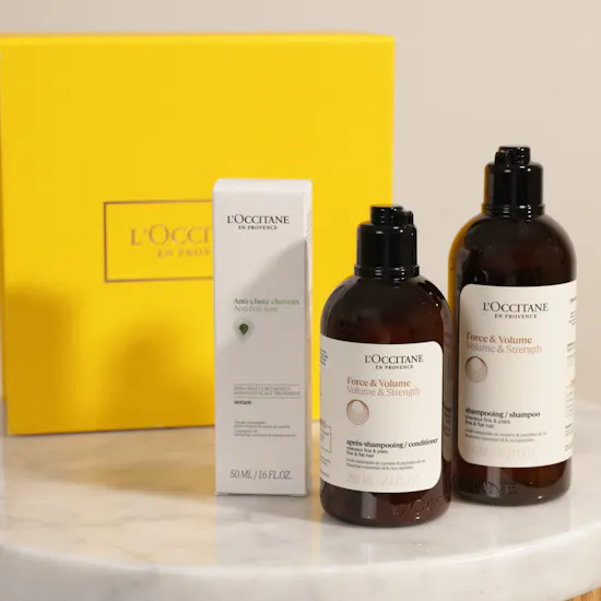 L'Occitane Volume and Strength Hair Care Trio