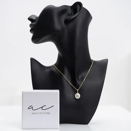 Gold plated zodiac sign Aquarius - Ash couture