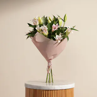 Blush Radiance Lily Bouquet Blush Radiance Lily Bouquet