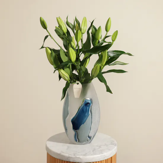 Calm Radiance Lily Vase
