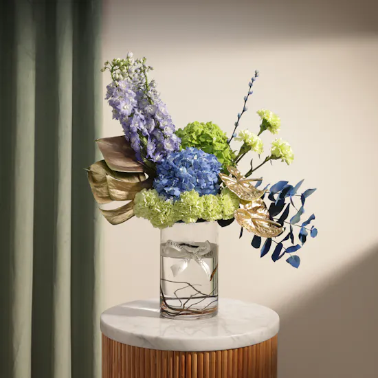 Blue Reverie Flower Vase