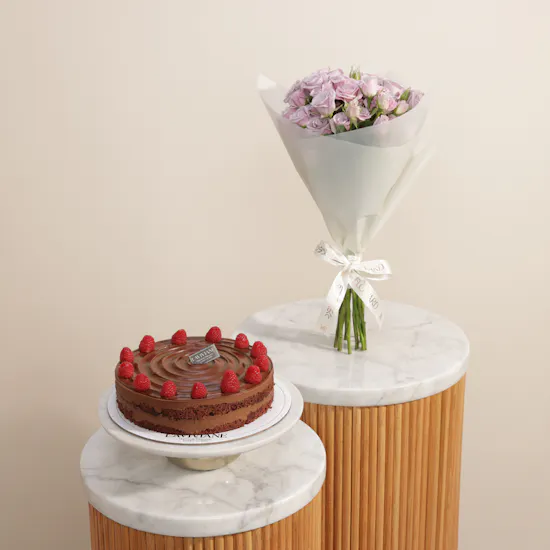 Laviviane Chocolate Mousse Cake | Softly Radiant Flowers