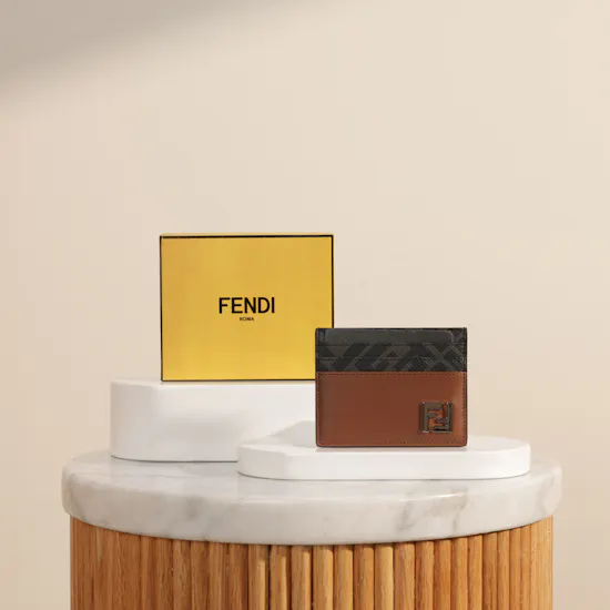 Fendi FF Squared Men's Card Holder