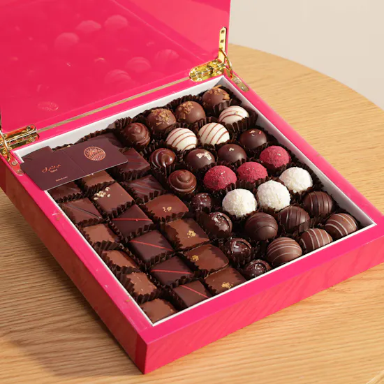 Bateel Chocolates and Truffles Mix Wood Box