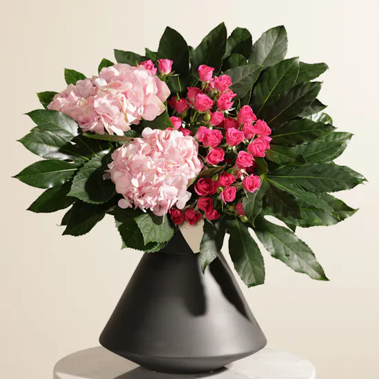 Pink Joy Garden Flowers Vase