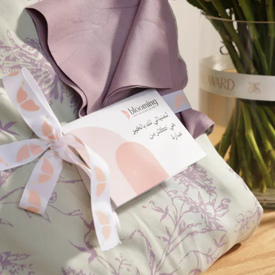 Blooming Gardenia Prayer Dress with Veil Set for Women | Charming Vase