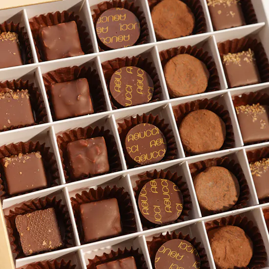 Abucci Black and Gold Chocolate Box | 25 Pieces