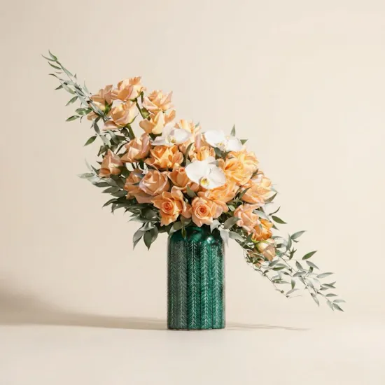 Jewel of Nature Flowers Vase