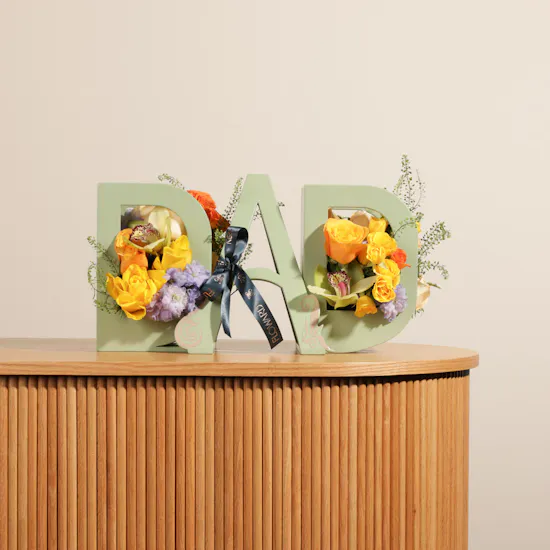 DaD's Love Flowers Vase