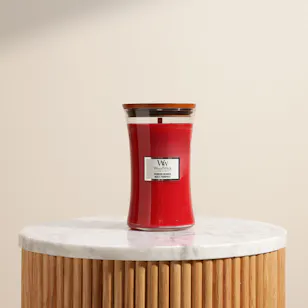 WoodWick Crimson Berries Large Hourglass Candle | 609 gm