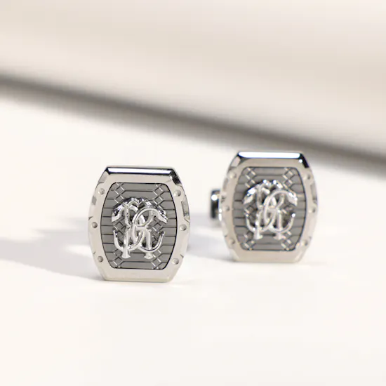 Roberto Cavalli Silver Men's Cufflinks