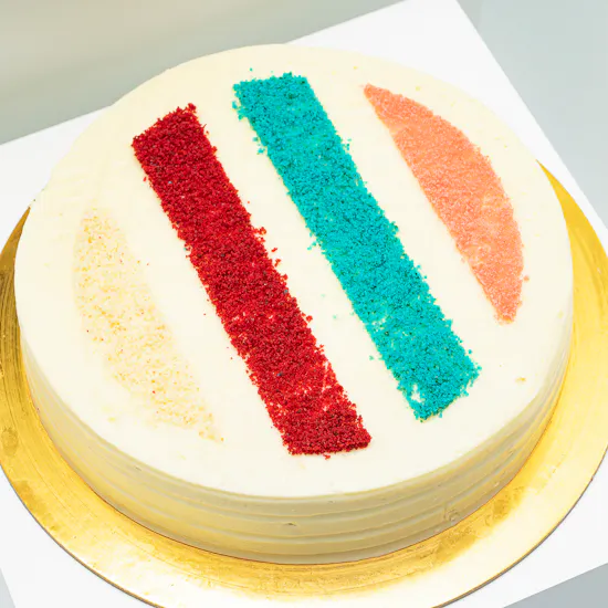 Munch Bakery Rainbow Cake | Flowers Vase