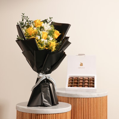 صندوق الشوكولاتة من ابوتشي | الأزهار المشرقة