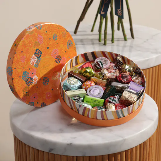 Venchi Murrine Medium Assorted Chocolates Orange Hamper | Graceful Flowers