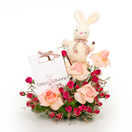 Cozy Bunny Girl Set | Pretty in Pink