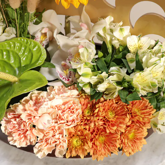Festive Full Moon Flower Tray