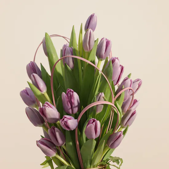 Keramos Studio Sweet Baby Girl Purple Tulip Vase