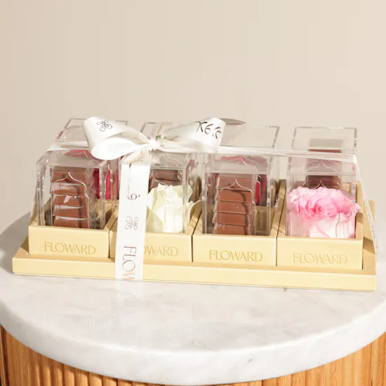 Floward Delicate Chocolate and Flowers Favors